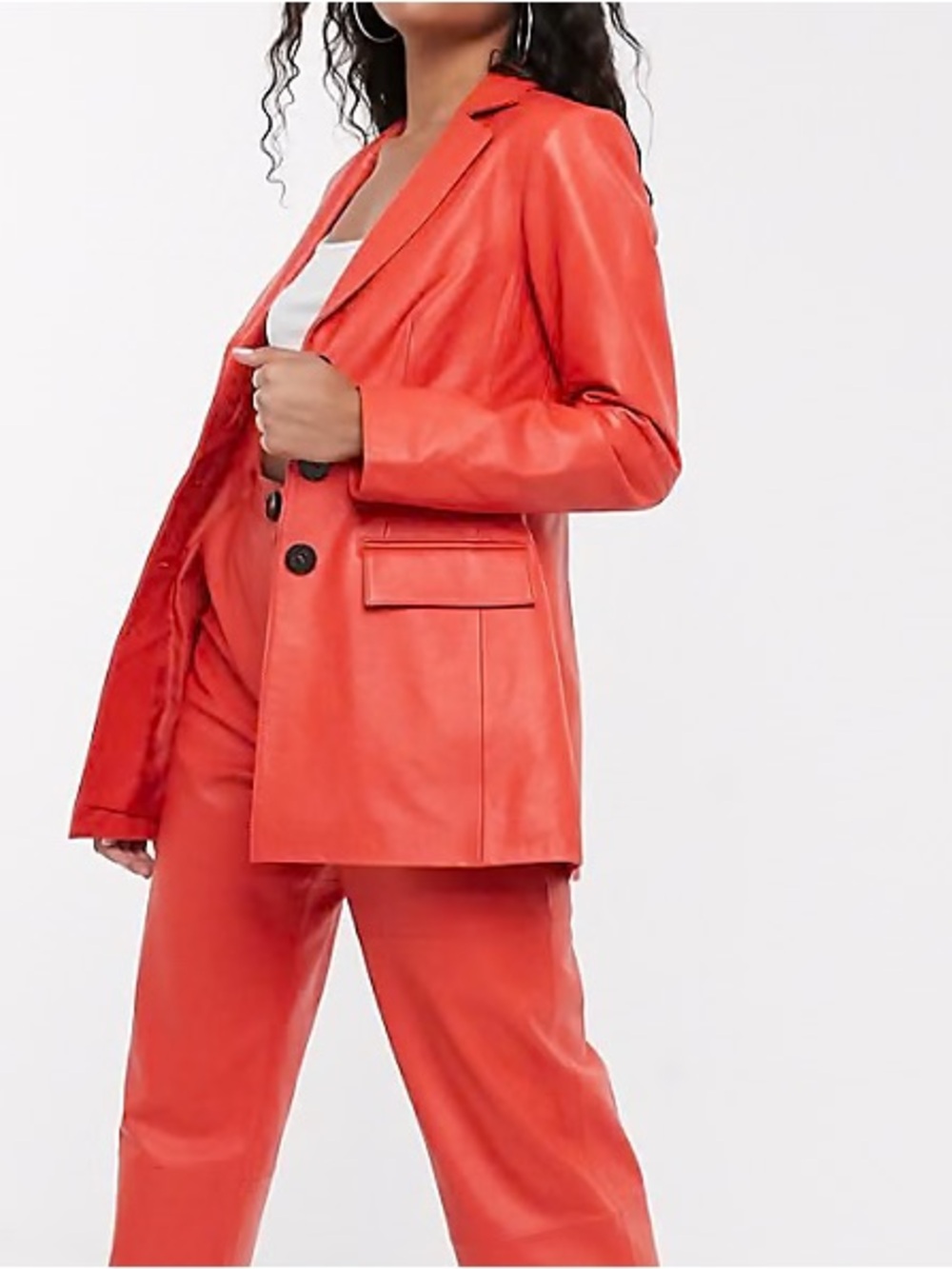 AVEC LES FILLES RED BLAZER JACKET SMALL